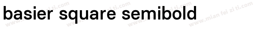 basier square semibold 字体下载字体转换